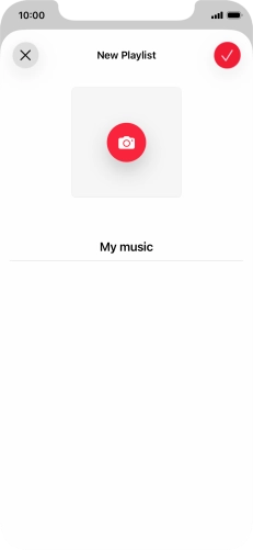 Press the confirm icon.