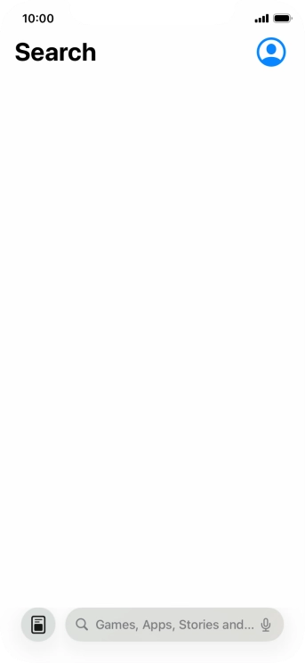 Press the search field and key in the name or subject of the required app.