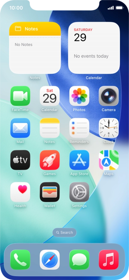 Press the phone icon.