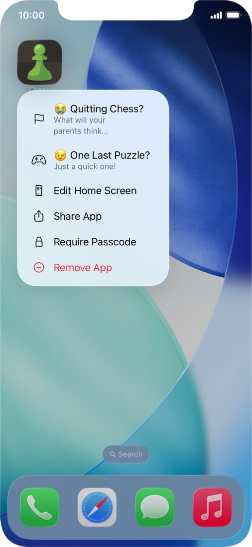 Press Require Passcode.