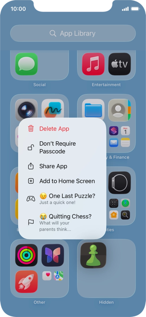 Press Don't Require Passcode.