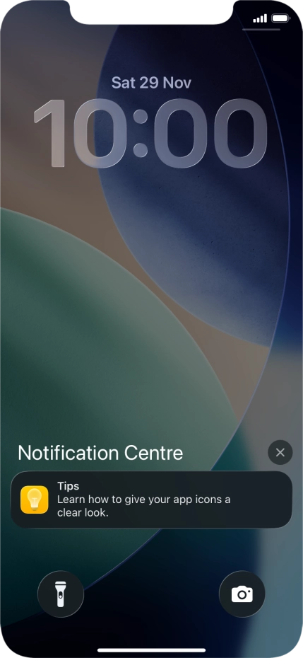 Press the required notification and follow the instructions on the screen to use the selected function.