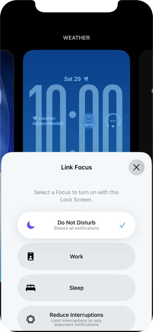 Press the close icon.