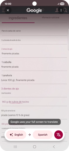 Follow the instructions on the screen to select the required language settings and use the function.