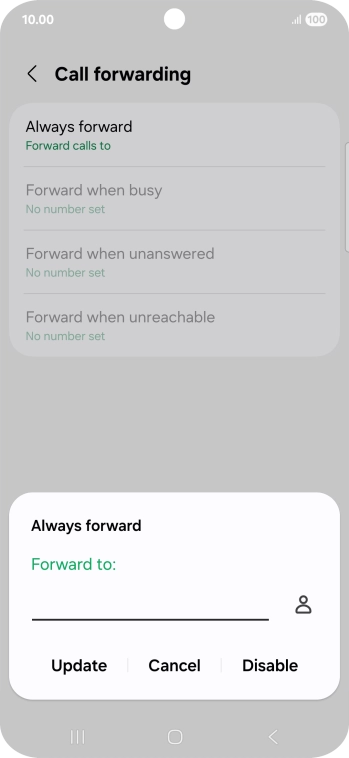 Press Disable.