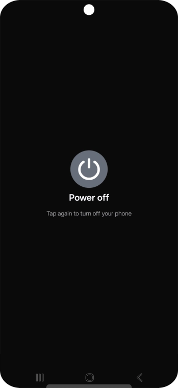 Press Power off.