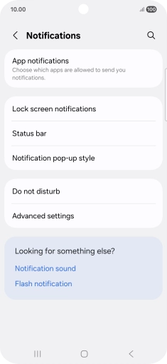 Press App notifications.