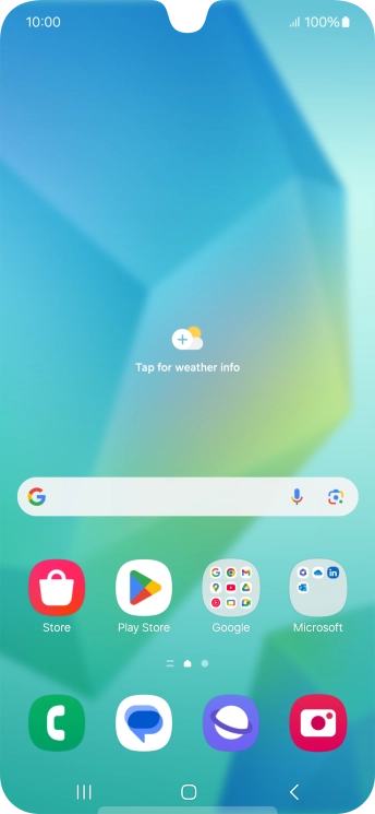 Slide your finger upwards on the screen.
