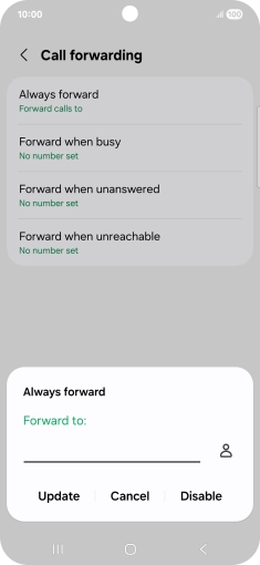 Press Disable.