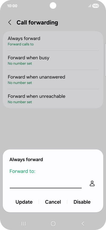 Press Disable.