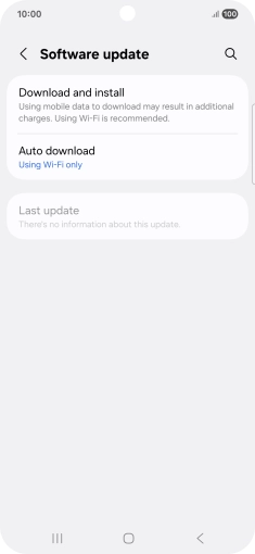 Press Download and install. If a new software version is available, it's displayed. Follow the instructions on the screen to update the phone software.