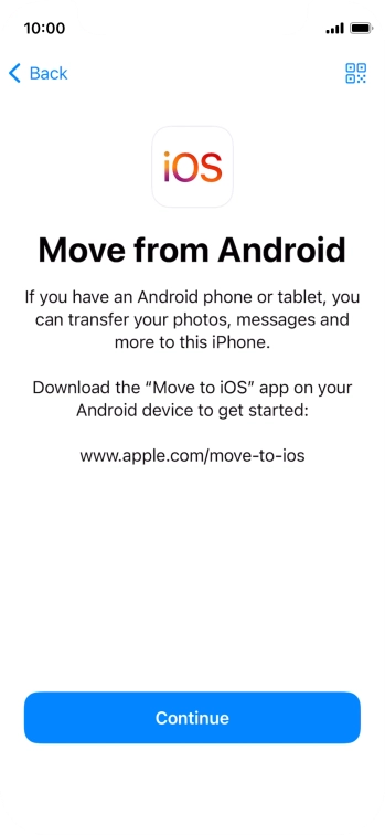To transfer content to your phone, you need to install the app 
