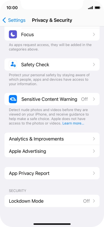 Press App Privacy Report.