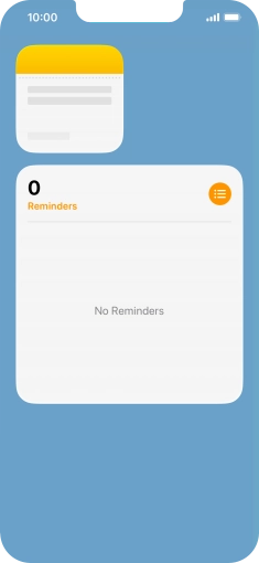 Press and hold the required Widget Stack.