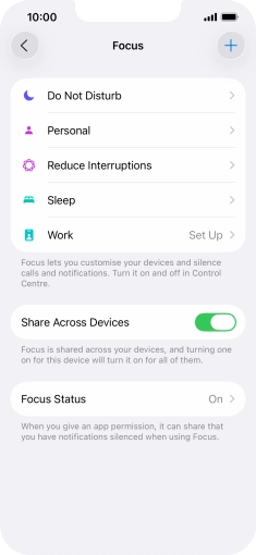 Press Do Not Disturb.