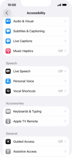 Press the required category below 