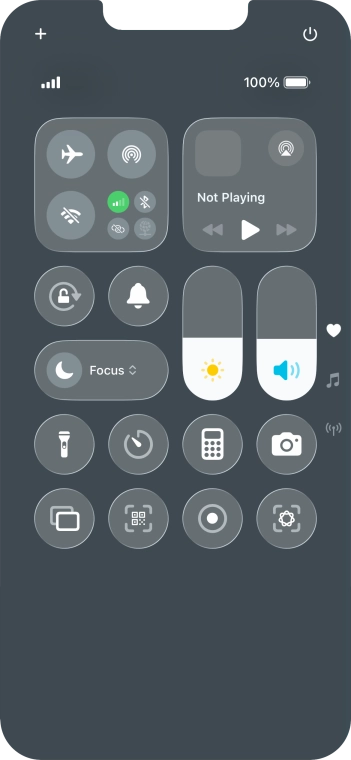 Press the visual intelligence icon to activate the function.½½