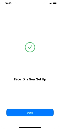 Press Done. If you haven't previously selected a phone lock code, key in a code of your own choice twice.