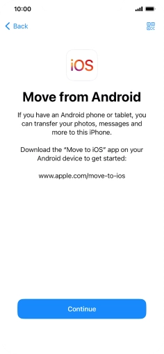 To transfer content to your phone, you need to install the app 