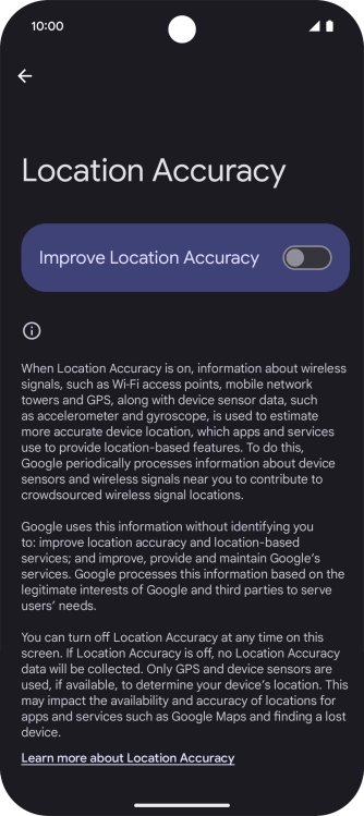 If you press the indicator next to 