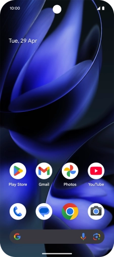 Press the call icon.