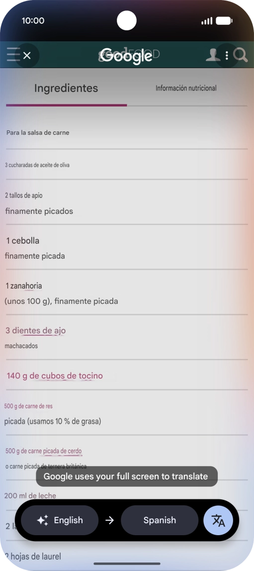 Follow the instructions on the screen to select the required language settings and use the function.