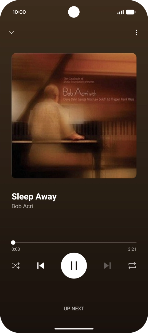 Press arrow right to go to the next audio file.