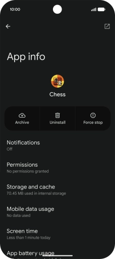 Press Storage and cache.