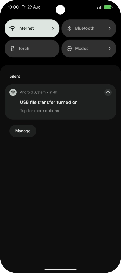 Press Tap for more options.