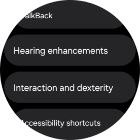 Press Hearing enhancements and follow the instructions on the screen to select the required settings.