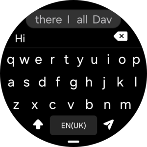 Press the send icon.