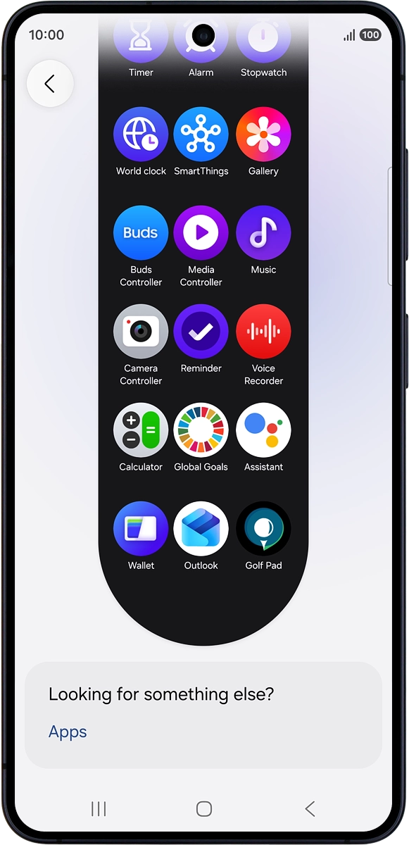 On your phone: Press and hold the required app.