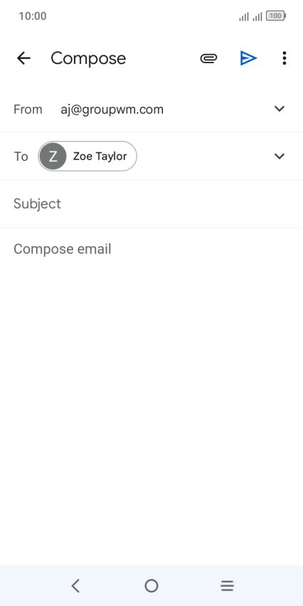 Press Subject and key in the required subject.