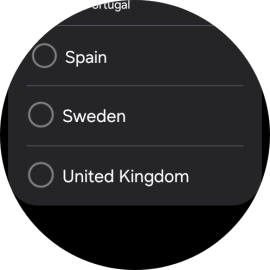 Press the required region.