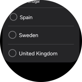 Press the required region.