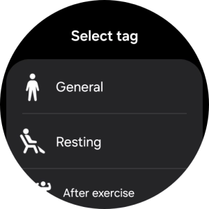 Press the required setting.