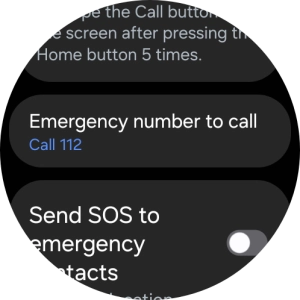Press Emergency number to call.