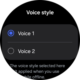 Press the required voice.