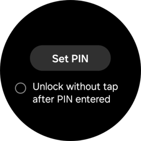 Press Set PIN.