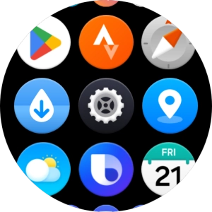 Press the settings icon.