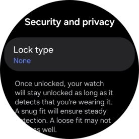 Press Lock type.