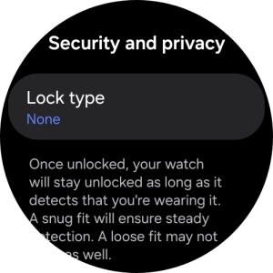 Press Lock type.
