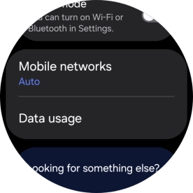 Press Data usage.