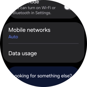 Press Data usage.