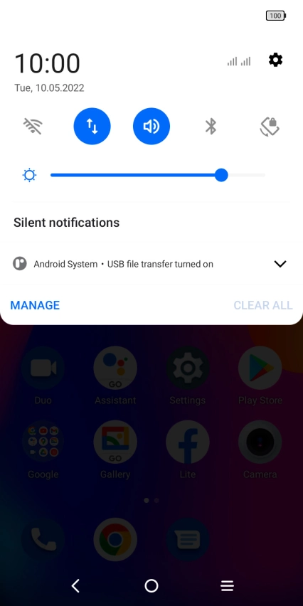 Press Android System.