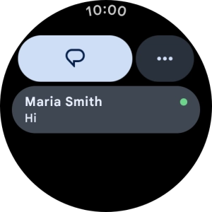 Press the required text message to read it.