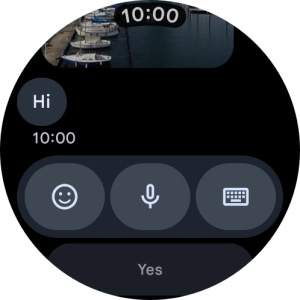 Press the microphone icon.