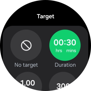 Follow the instructions on the screen to set the required goals.