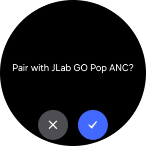 Press the confirm icon.