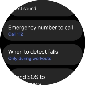 Press Emergency number to call.